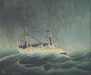 Henri Rousseau The D'Entrecasteaux in a Tempest oil